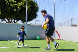 LA Galaxy Juniors presented by Dignity Health, players participating in class.